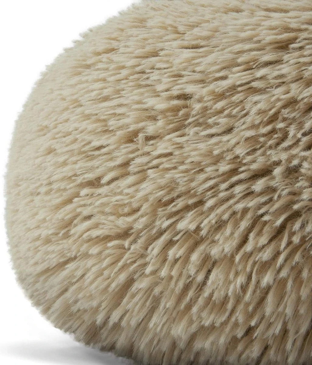 Behave Donut Hondenmand - Hondenkussen - Hondenbed - Kattenmand - Fluffy - Donut - 50cm - Beige - Afbeelding 2