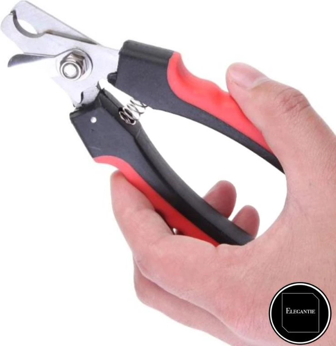 ElegaPet Professionele Nagelknipper Hond L - Rood Zwart - Dier - Nageltang Met Veiligheidsstop Nagelschaar - Afbeelding 5