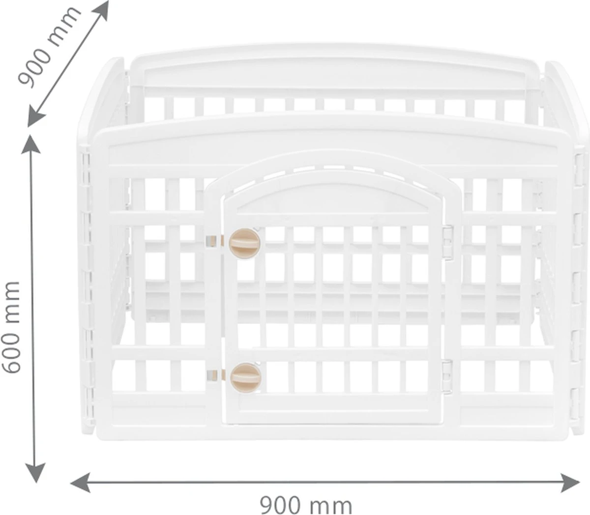 Iris Ohyama Puppy Ren CI-604E - Kunststof - Beige/Wit - Afbeelding 2