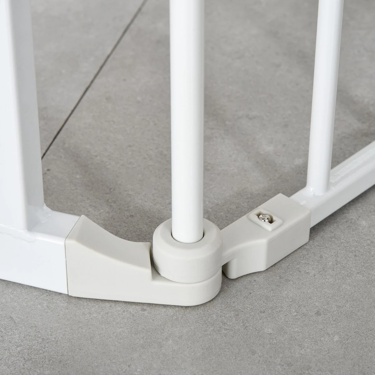 PawHut Afschermhek Voor Honden Veiligheidshek Hondenhek 3 Elementen Kunststof Wit D06-100V01 - Afbeelding 11