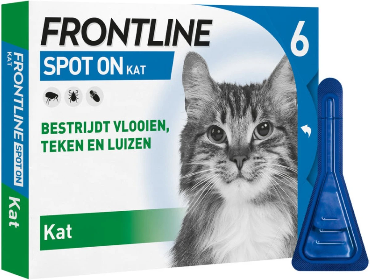 Frontline Spot-On Anti Vlooienmiddel Kat - 6 Pipetten - Afbeelding 9