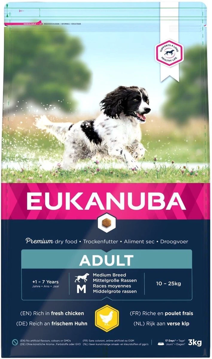 Eukanuba Dog Adult Medium Breed - Kip - Hondenvoer - 15 Kg - Afbeelding 5