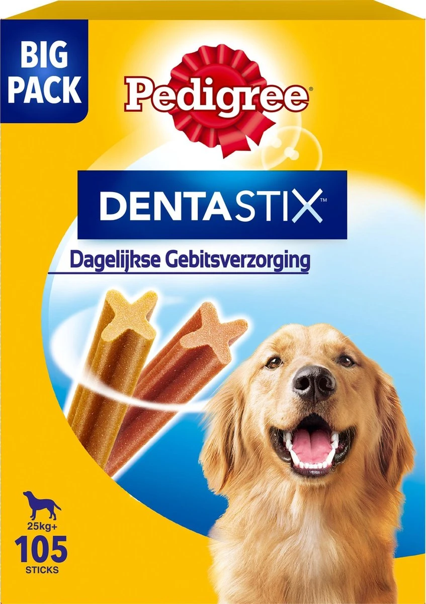 Pedigree Dentastix Kauwstaven - Gebitsverzorgende Hondensnacks - Maxi - 105 Stuks - Afbeelding 2